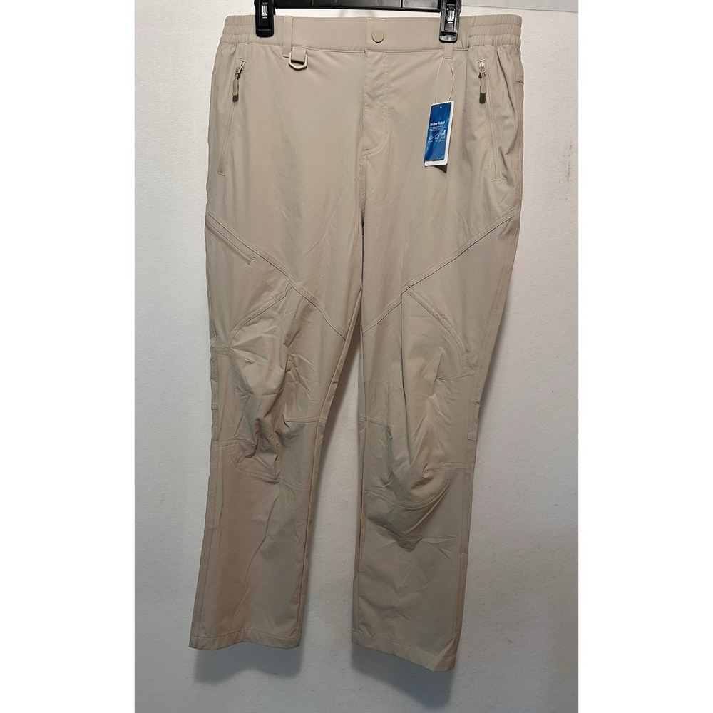 Libin Men 36x30 Hiking Pants Lightweight Hiking Cargo‎ Quick Dry Light Khaki